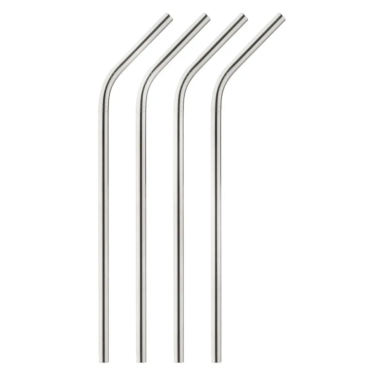 Harold Import Stainless Steel Drinking Straws, Set of 4 - Kitchen & Dining Kitchen Accessories