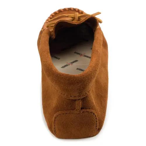 Minnetonka Moccasin Leather Laced Softsole - Shoes Slip On