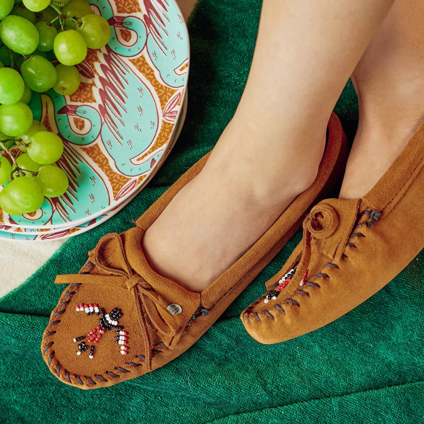 Minnetonka Moccasin Women's Thunderbird "Animikii" Softsole Moccasins - Shoes Moccasin