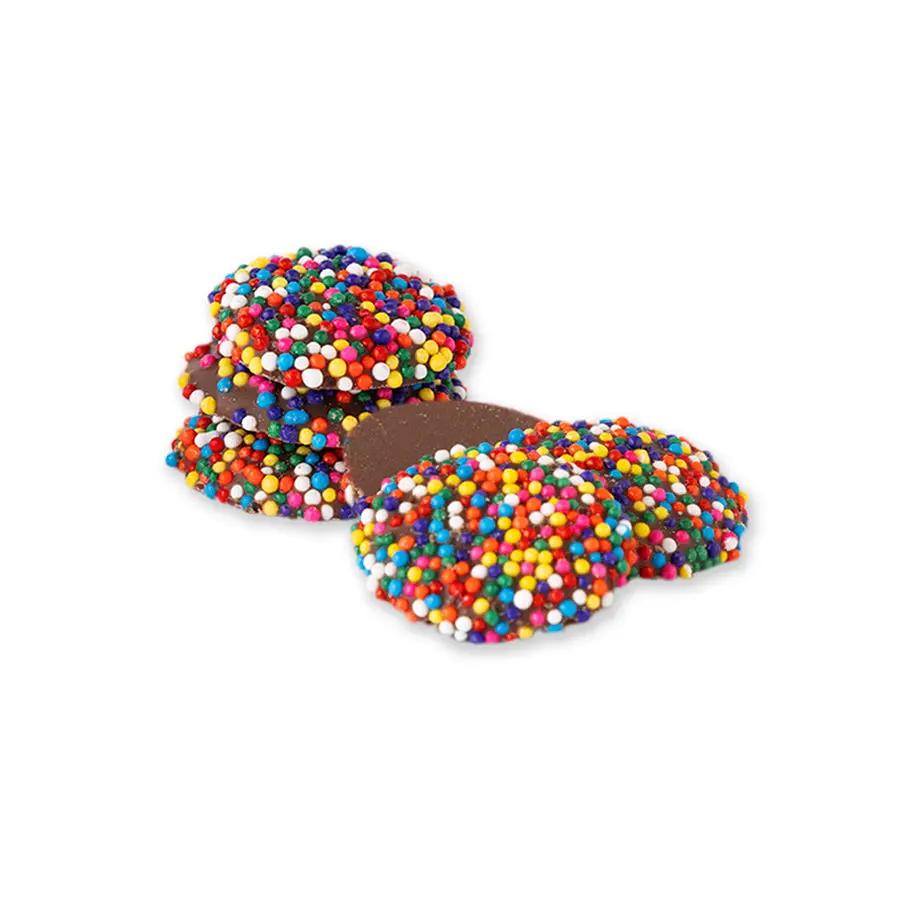 Ozarkland Milk Chocolate Rainbow Nonpareils - Chocolate Bulk Chocolates