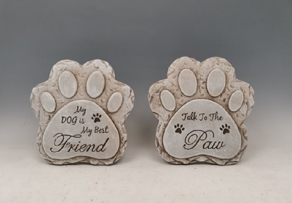 Dog Paw Stepping Garden Stone