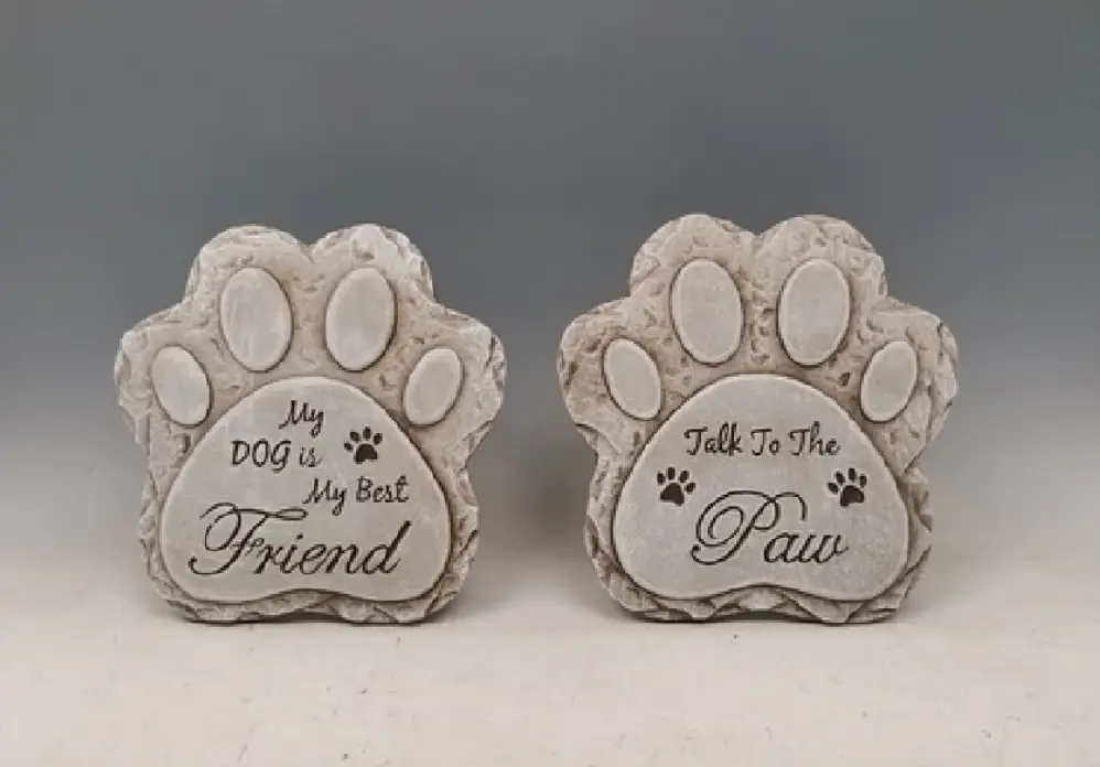 MayRich Company Dog Paw Stepping Garden Stone - Decor General Decor