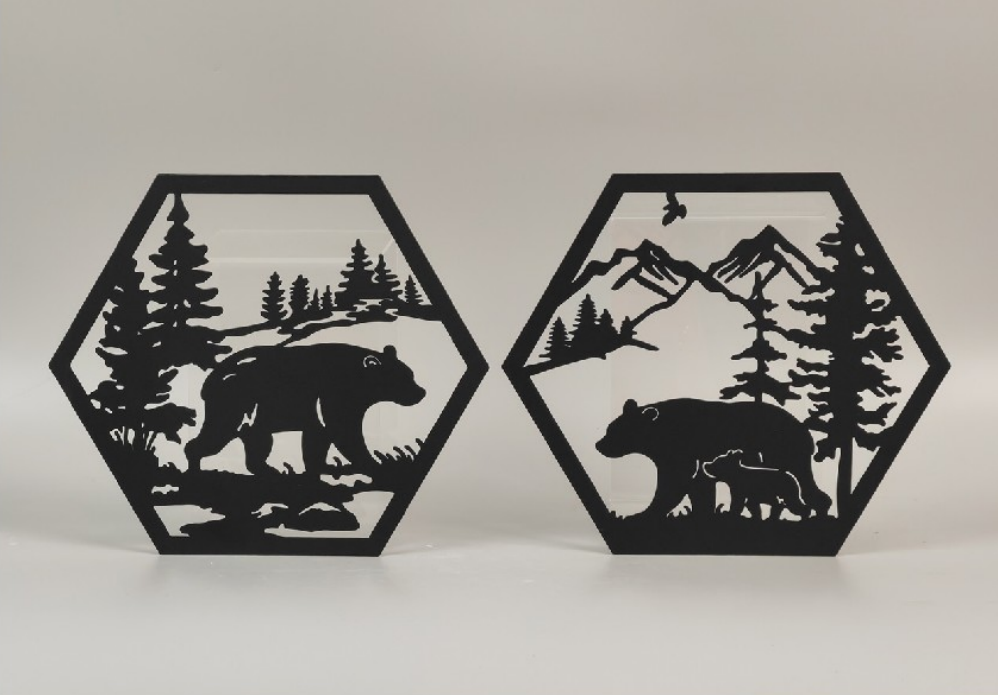 Walking Black Bear Plaque