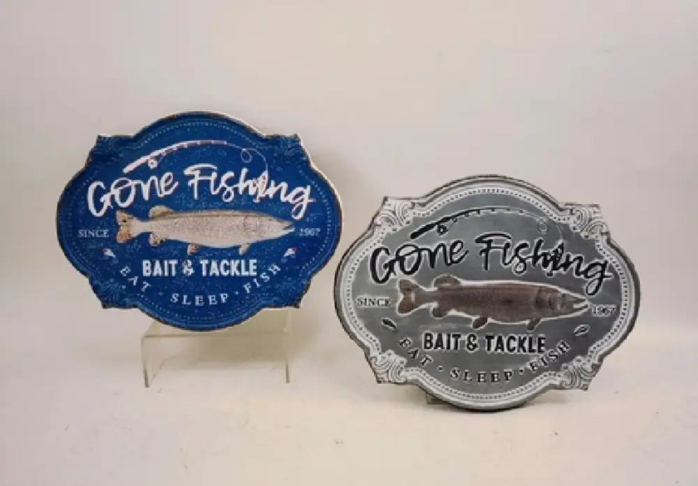 MayRich Company Gone Fishing Sign - Novelty Signs Plaques & Signs