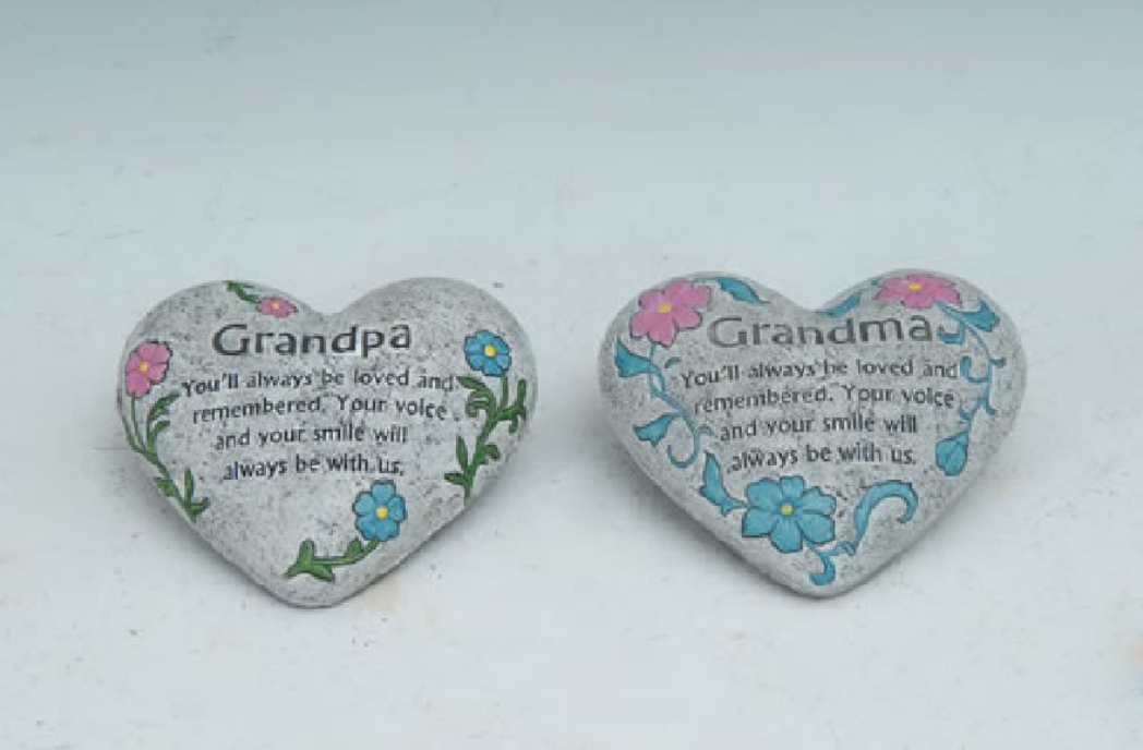Grandma or Grandpa Memorial Garden Rock Stone