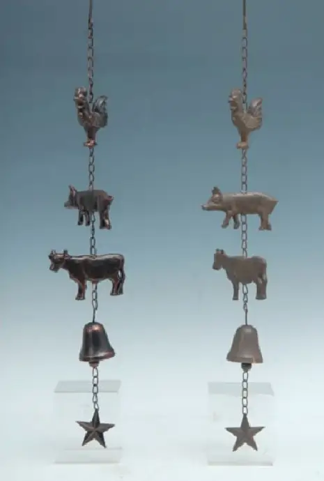 MayRich Company Metal Farm Animal Wind Chimes 28 - Wind Chimes Rustic & Farmhouse Decor