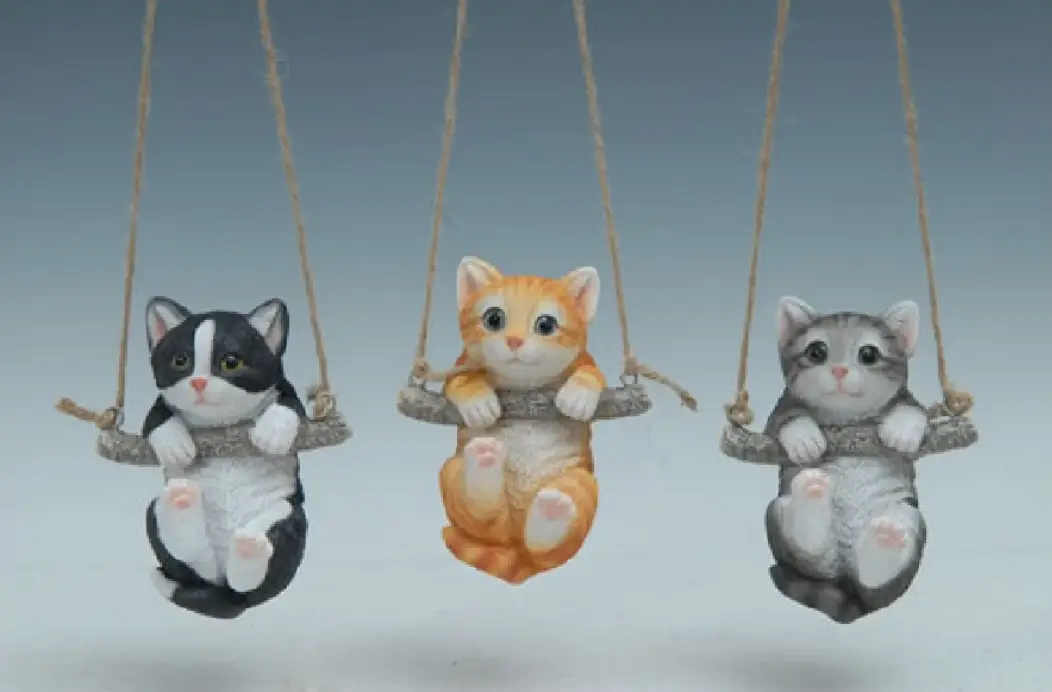 MayRich Company CAT Hanging Branch Plant - Figurines Memorial Decor