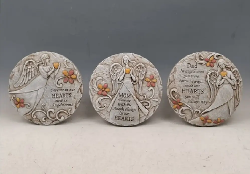 MayRich Company Angel Memorial Garden Stones - Memorial Ceremony Supplies Memorial Decor