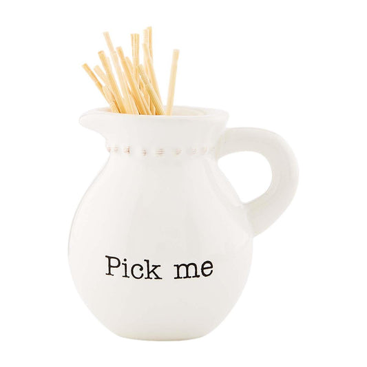 Mud Pie Toothpick Set Basket