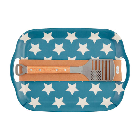 Mud Pie Americana Tray & Spatula Set