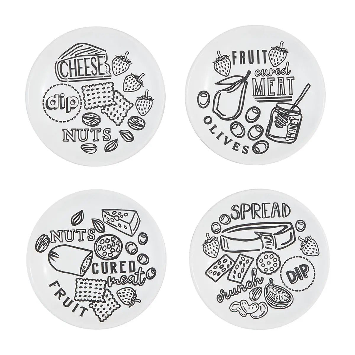 Mud Pie Mud Pies Tapas Plates - Kitchen & Dining Kitchen Accessories