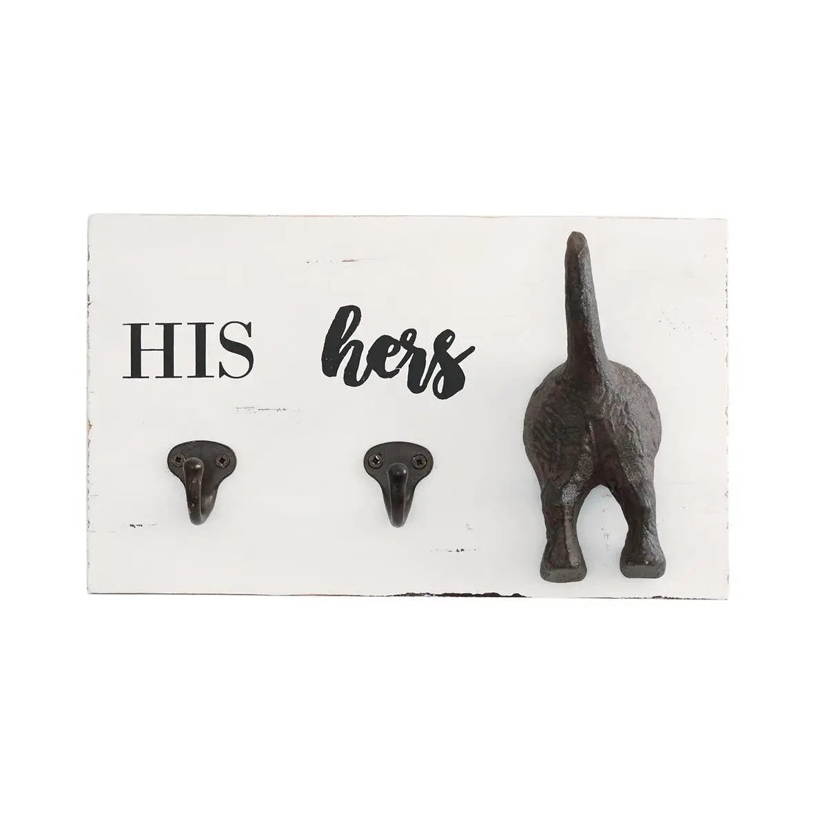 Mud Pie Mud Pie His, Hers, & Pup Wall Hook - Decor HOME DECOR
