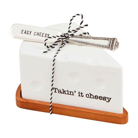 Mud Pie That's Cheesy Cloche Dish Set