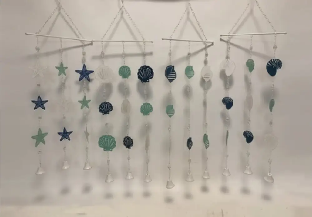 MayRich Company Nautical Seashell Star Shells Wind Chime - Wind Chimes General Decor