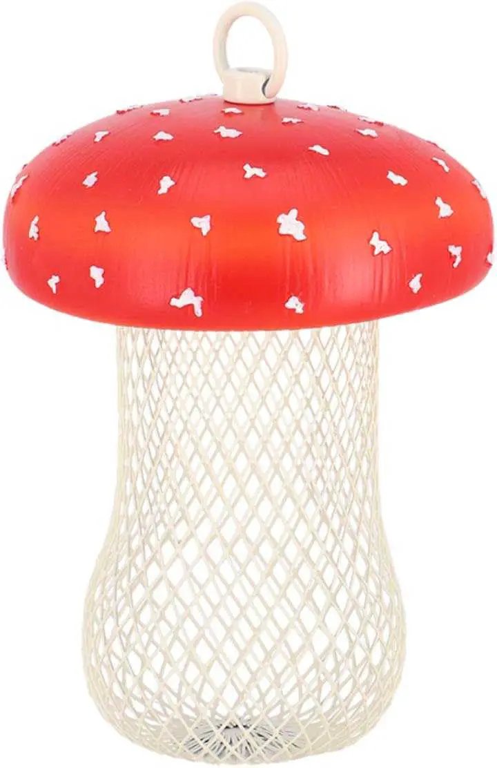 ESSCHERT DESIGN USA PARASOL MUSHROOM BIRD FEEDER - Decor HOME DECOR