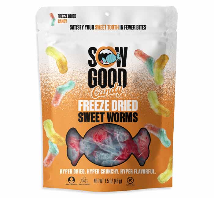 Sow Good Freeze Dried Goods Candy - Sweet Worms