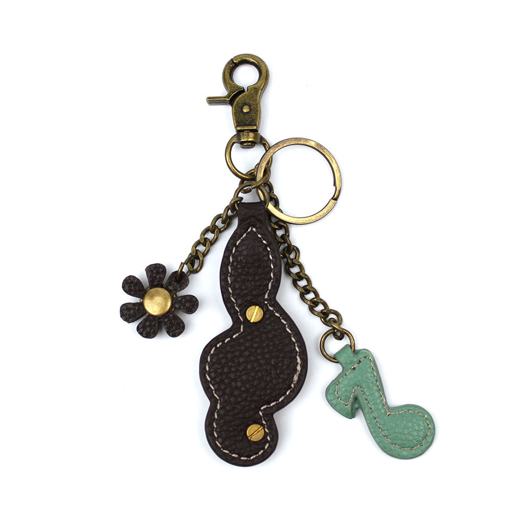 Chala Metal Charming Keychain - Treble Clef bag