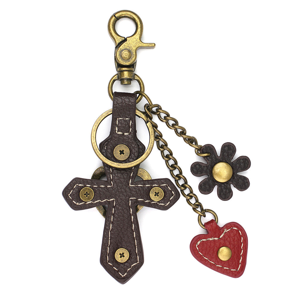 Chala Metal Charming Keychain - Cross bag