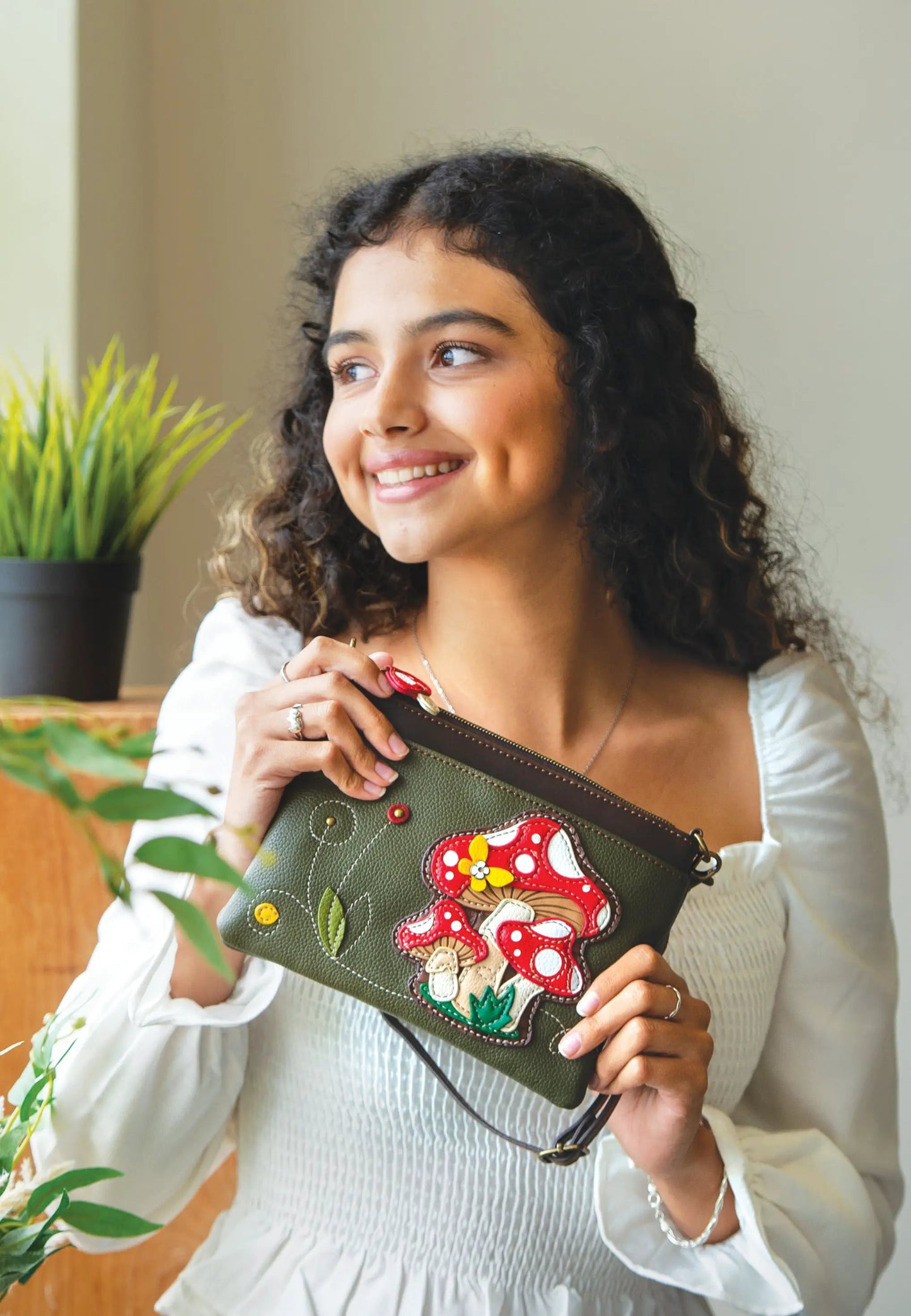 Chala Chala Mini Crossbody - Mushrooms bag - Handbags Chala Bag