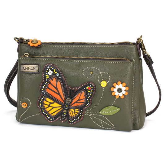 Chala Deluxe Crossbody - Monarch Butterfly bag