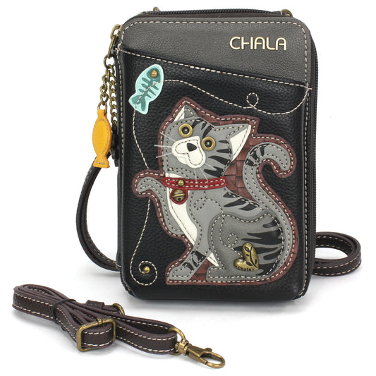 Chala Wallet Xbody  - Gray Tabby Cat bag