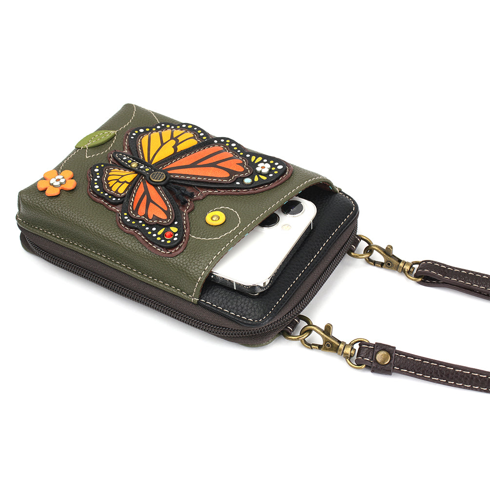 Chala Wallet Xbody - Monarch Butterfly bag