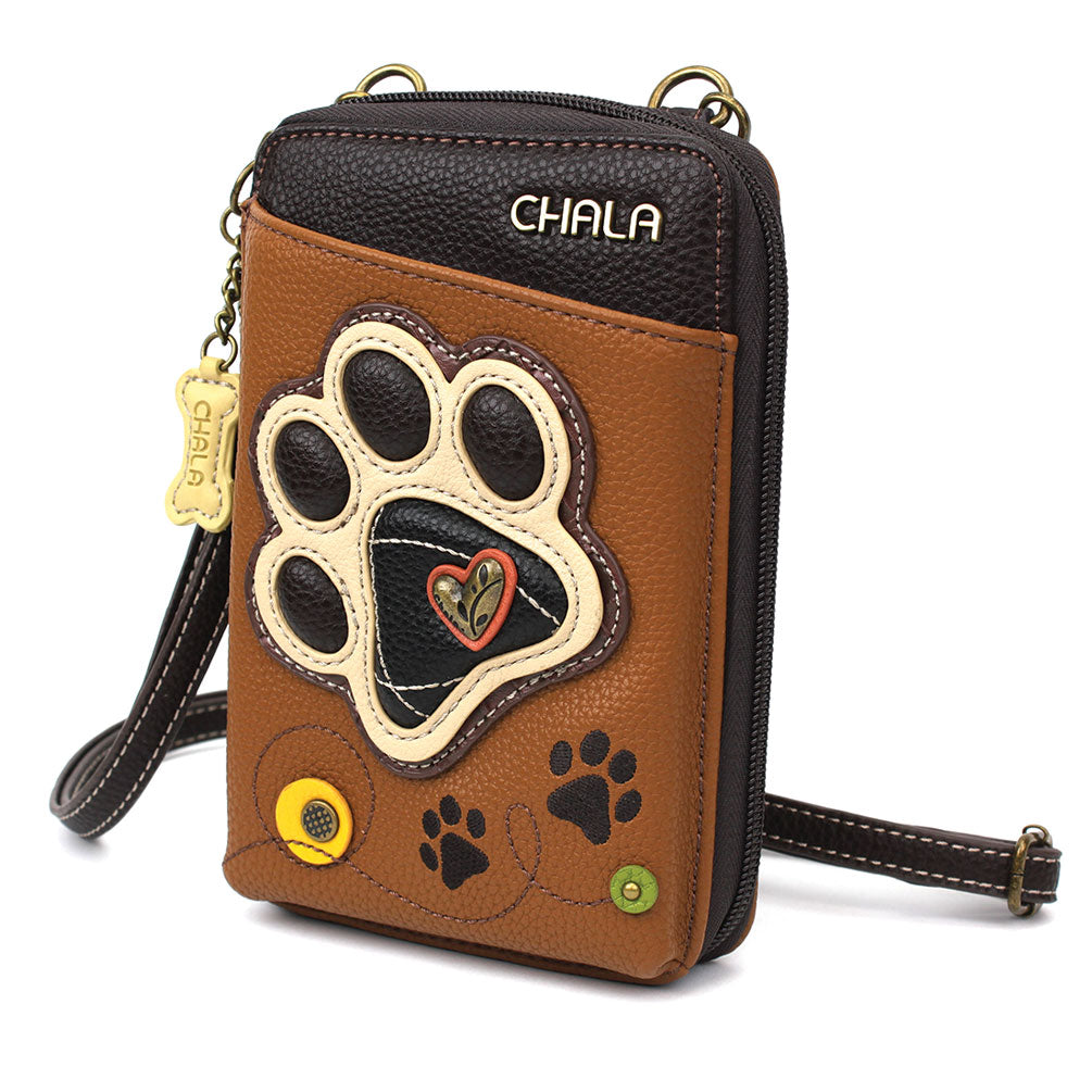 Chala Wallet Xbody - Ivory Pawprint bag