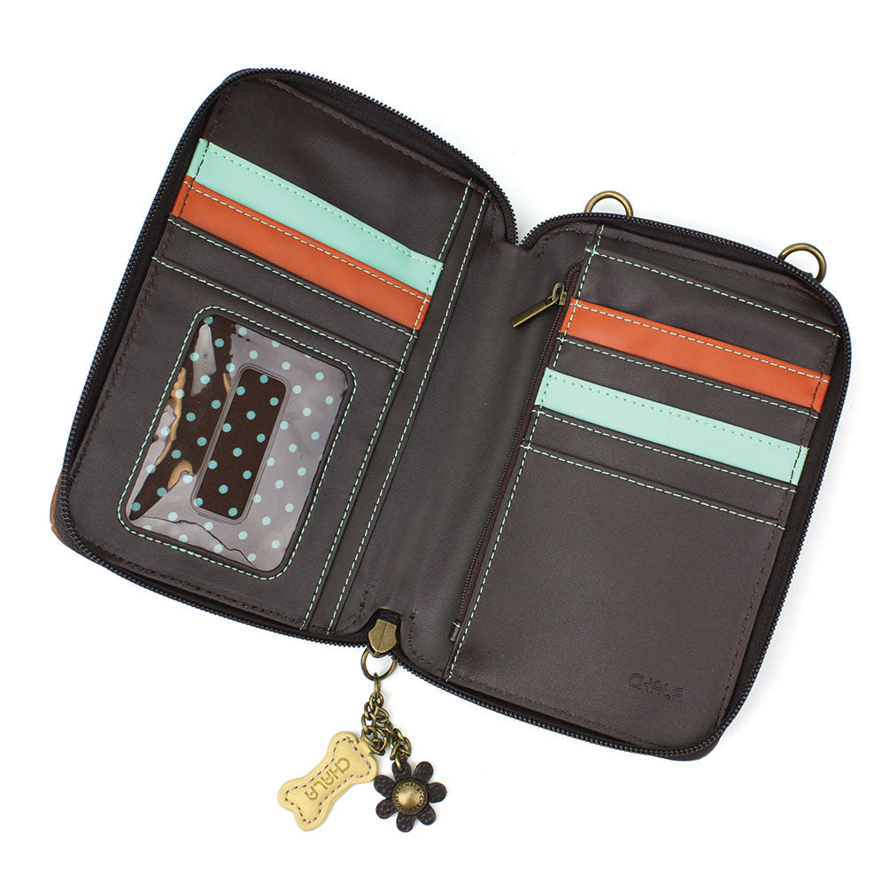 Chala Wallet Xbody - Ivory Pawprint bag