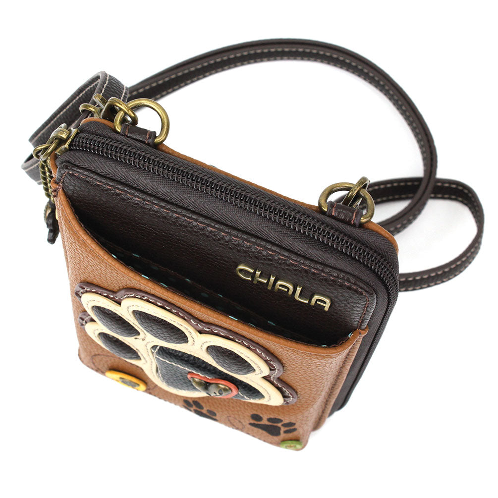 Chala Wallet Xbody - Ivory Pawprint bag