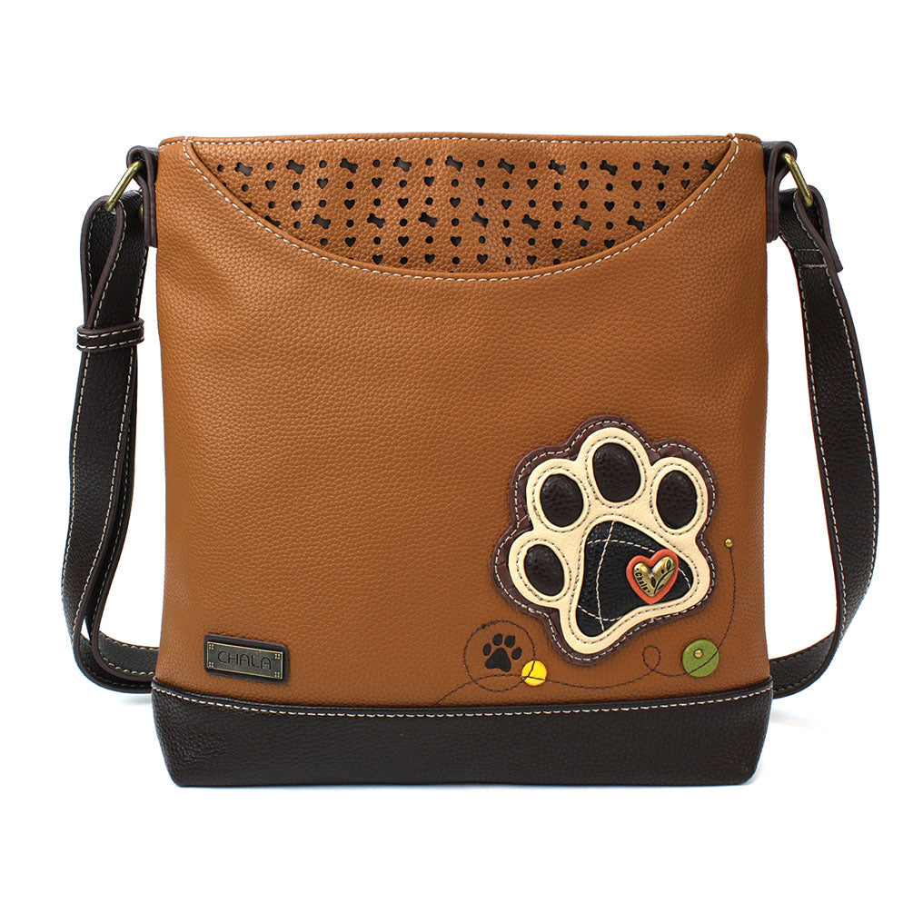 Chala Sweet Messenger - Ivory Pawprint bag