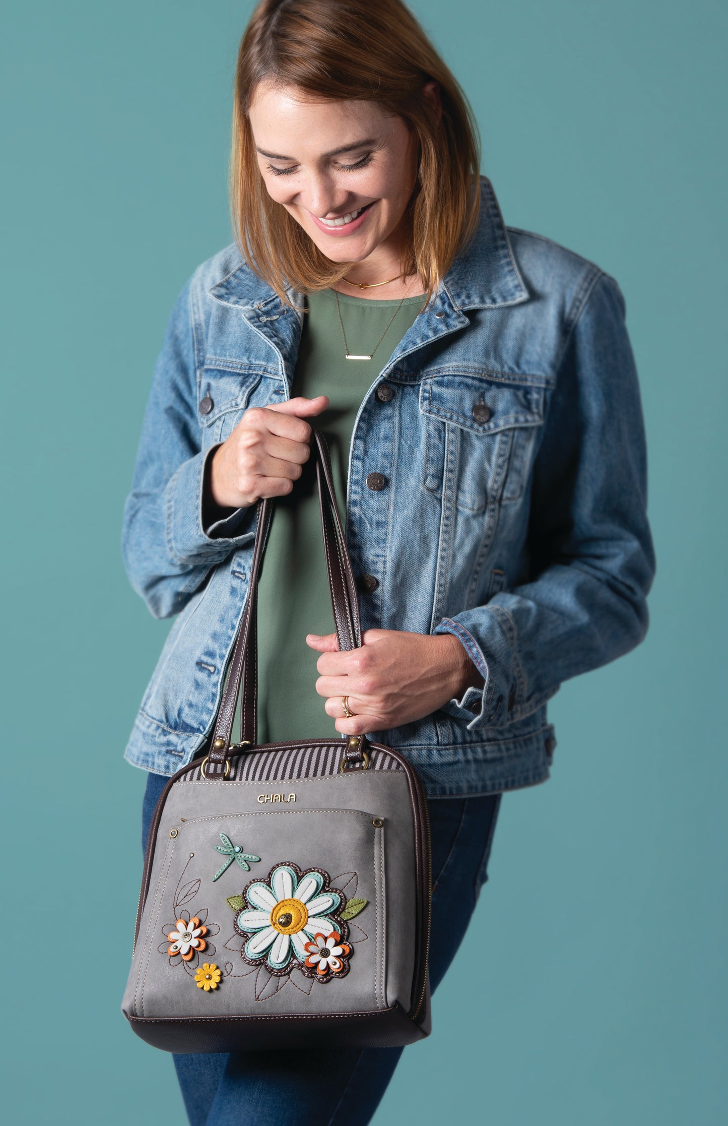 Chala Convertible Backpack Purse - Daisy bag