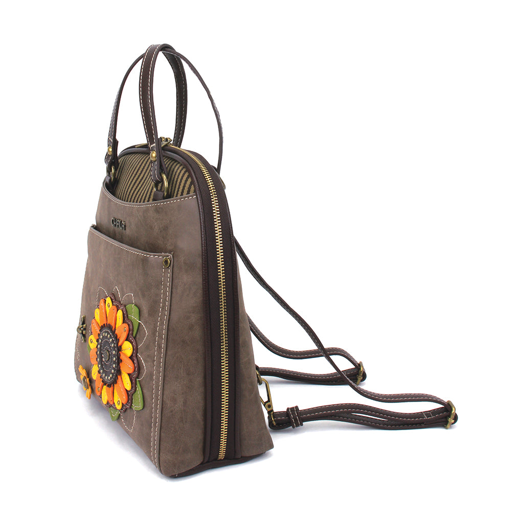 Chala Convertible Backpack Purse - Sunflower bag