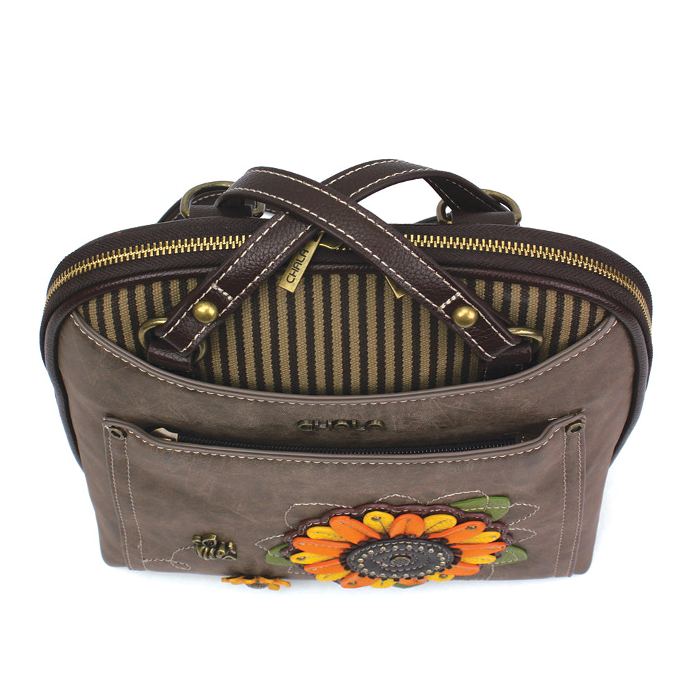 Chala Convertible Backpack Purse - Sunflower bag