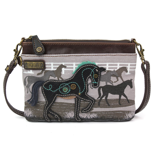 Chala Safari Canvas Mini Xbody - Horse bag