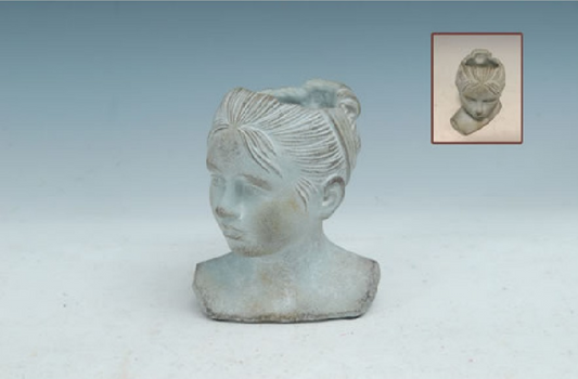Cement LADY HEAD Pot / Planter