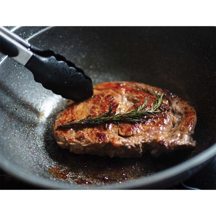 Cutlery-Pro Silicone Tong (Black 12in)