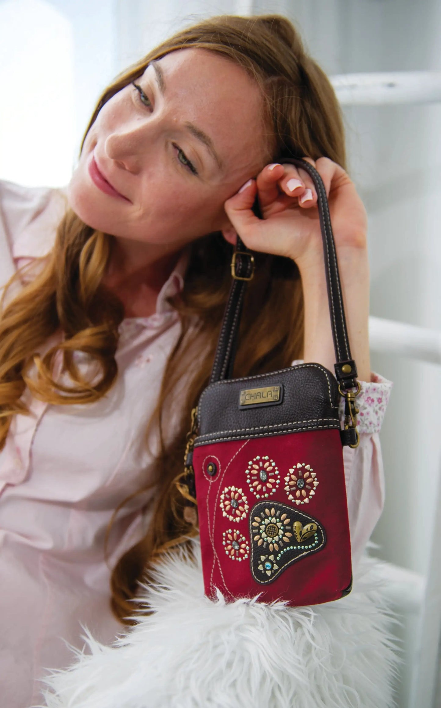 Chala Chala Dazzled Cellphone Xbody - Pawprint bag - Handbags Chala Bag