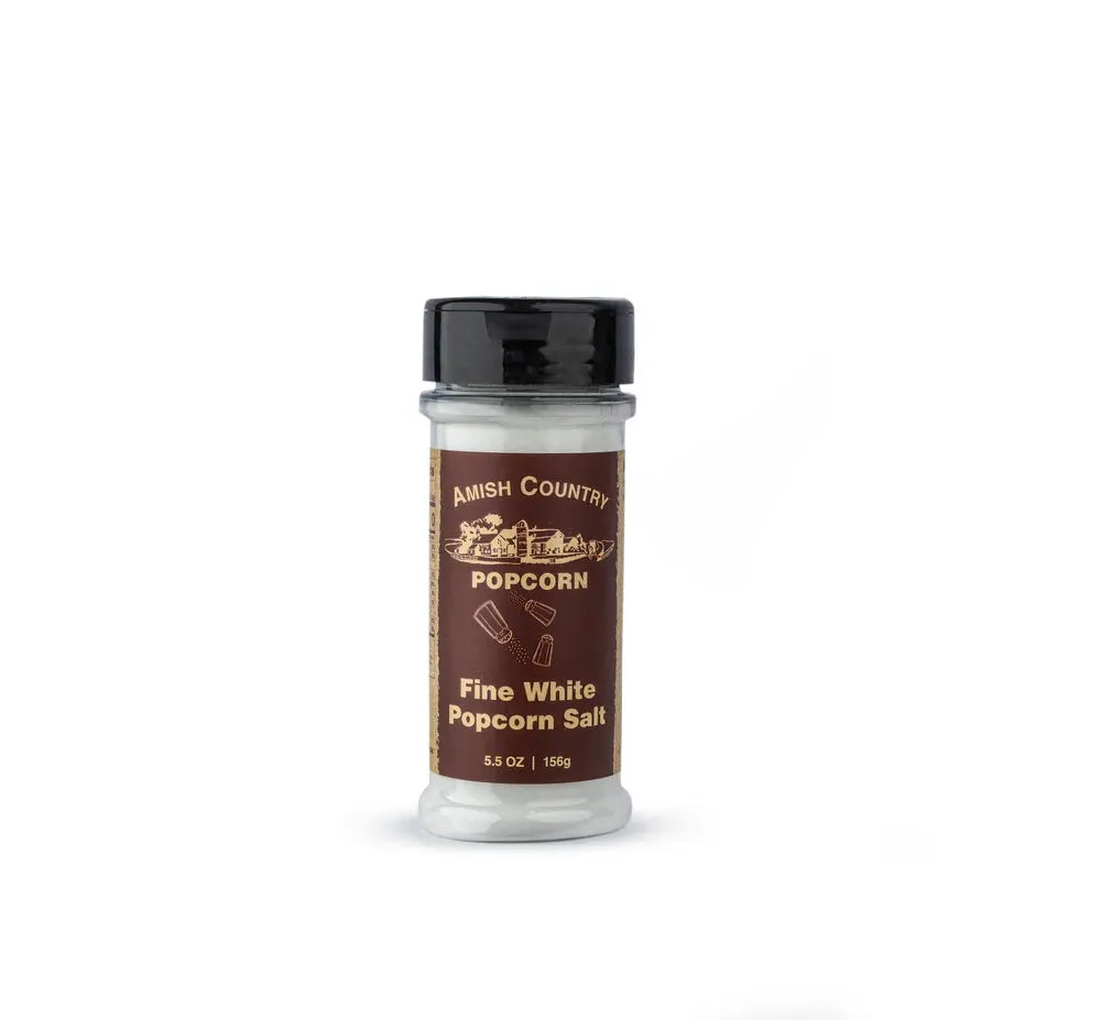 AMISH COUNTRY POPCORN Fine White Salt Popcorn Salt - Salt Popcorn Seasoning