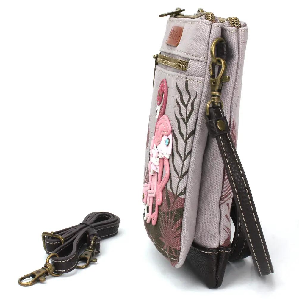 Chala Chala Double Pocket Xbody - Flamingo Group bag - Handbags Chala Bag