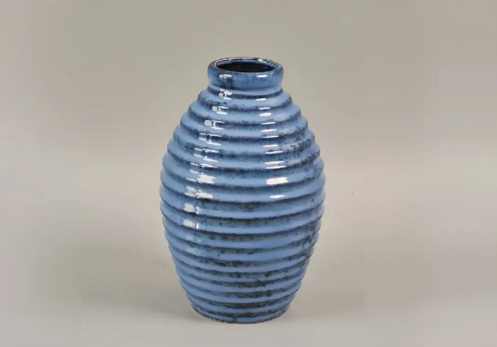 MayRich Company Porcelain Blue Vase - Vases Vases