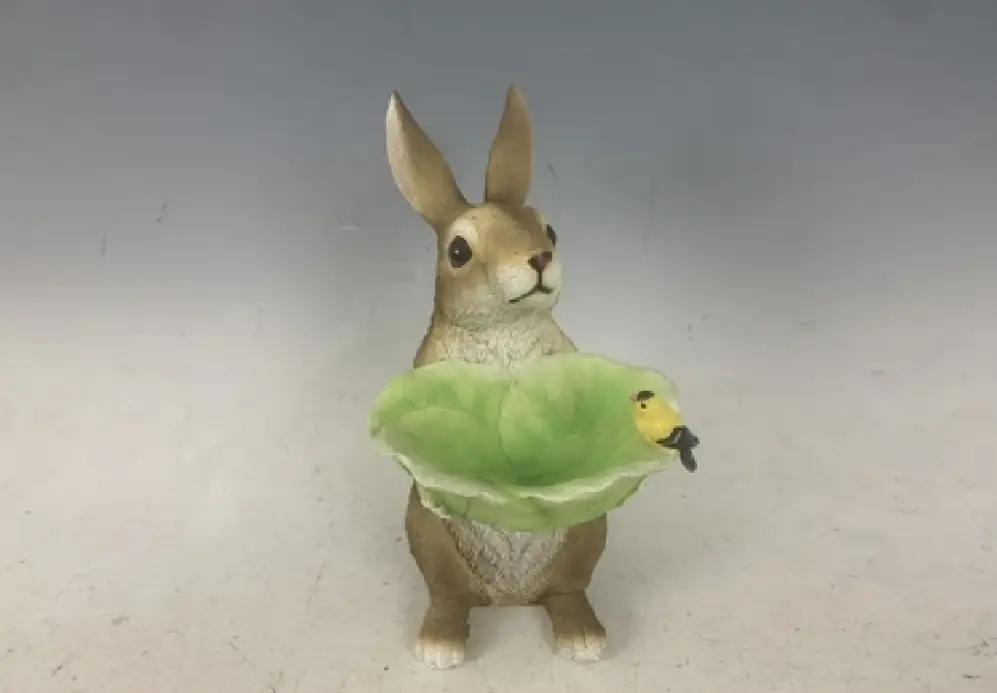 MayRich Company Resin Figurine Rabbit Figurine - Figurines Garden Sculptures & Statues