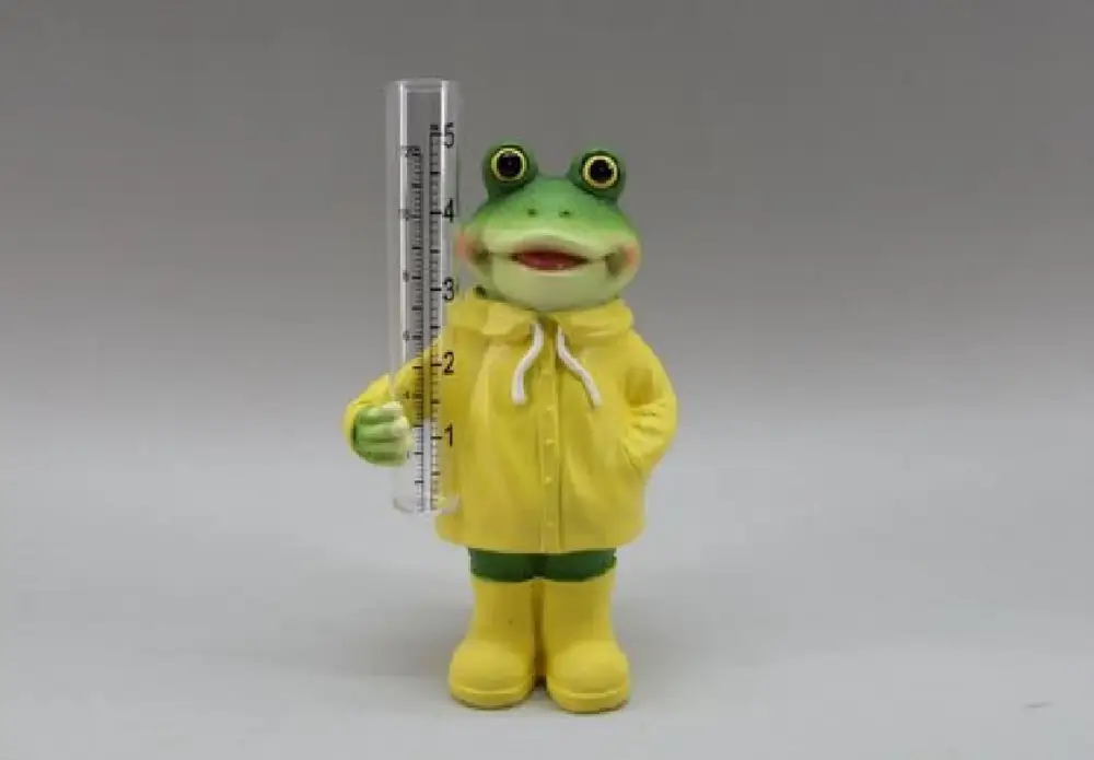 MayRich Company Resin Figurine FROG RAIN Gauge - Rain Gauges Garden Sculptures & Statues