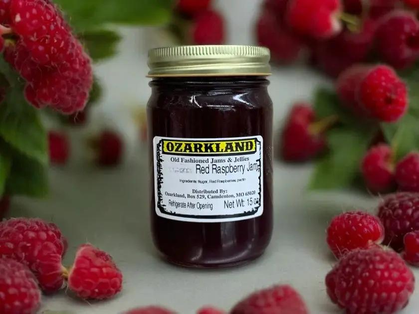 Ozarkland Red Raspberry Jam - Jams & Jellies Jam