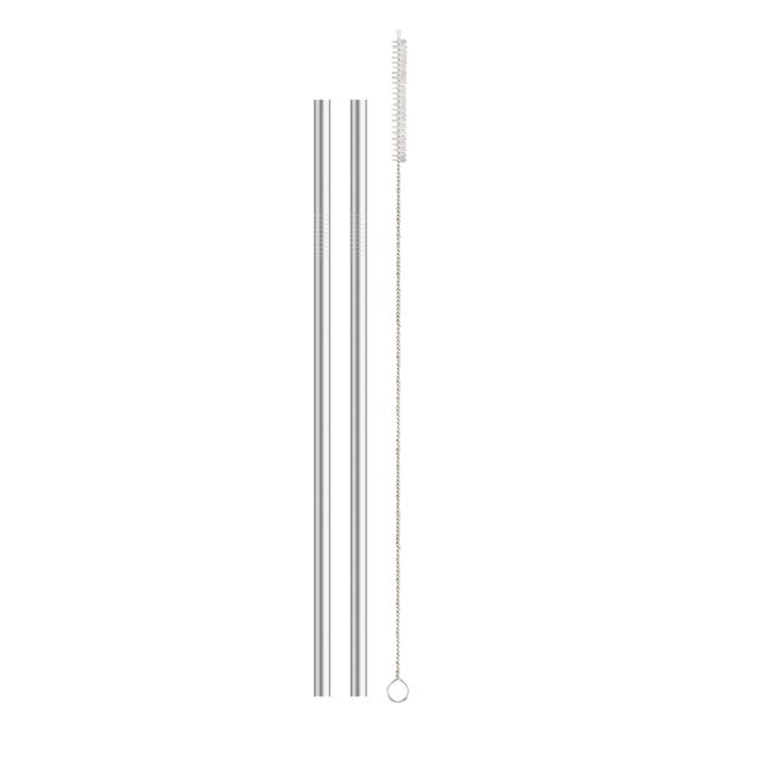 Reusable Tumbler Drinking Straws, Set of 2