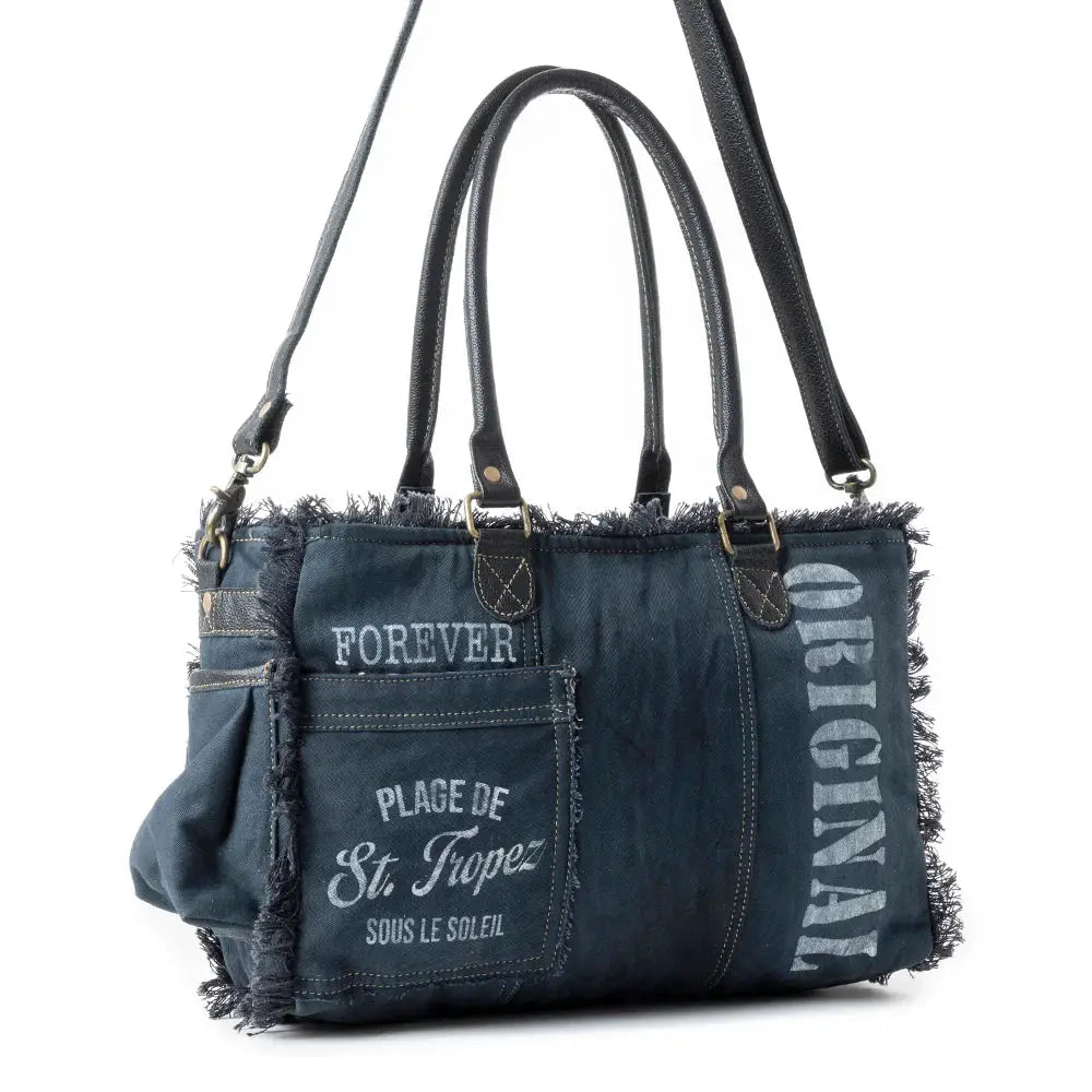Myra Bag COASTAL STEEL UPCYCLED TOTE - Tote Bags