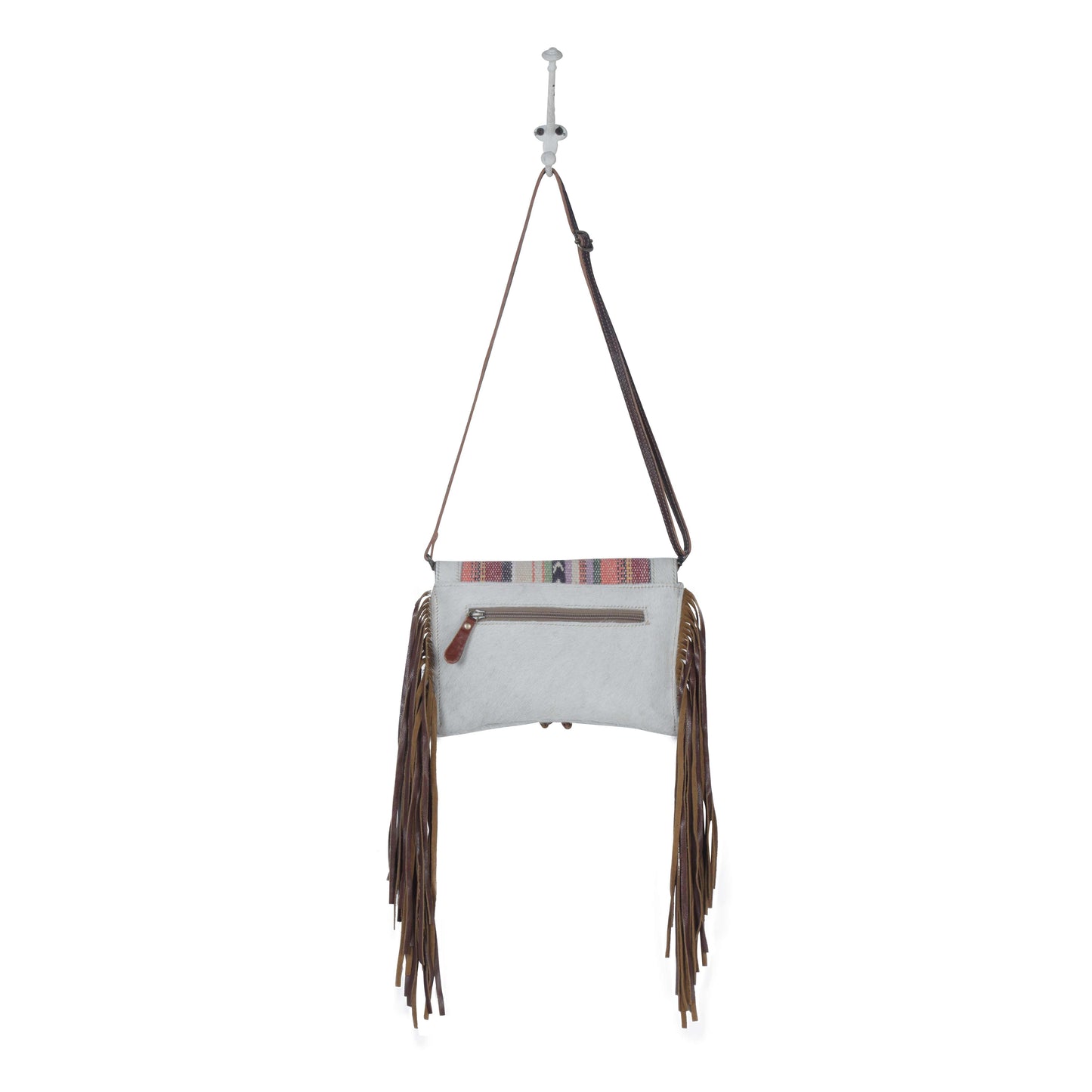 Delicate Hues Leather Hairon Bag