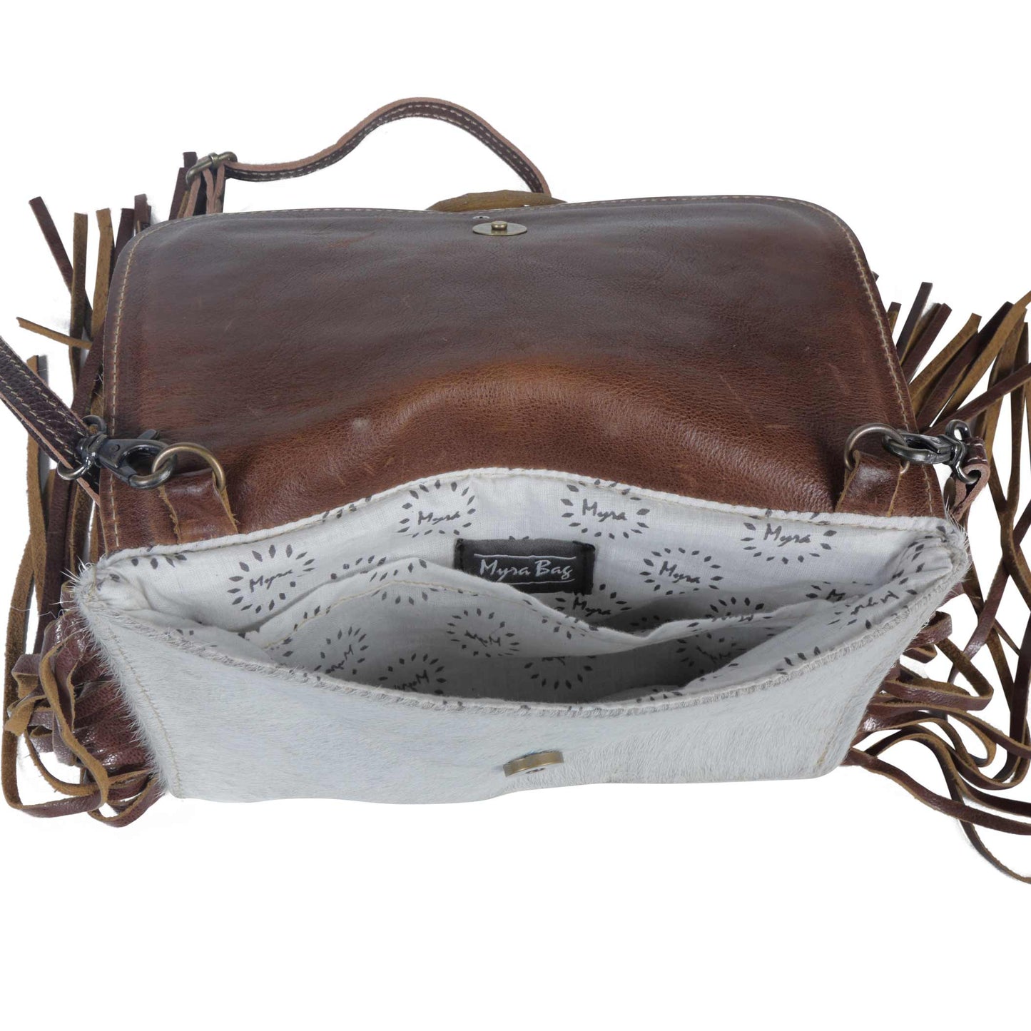 Delicate Hues Leather Hairon Bag