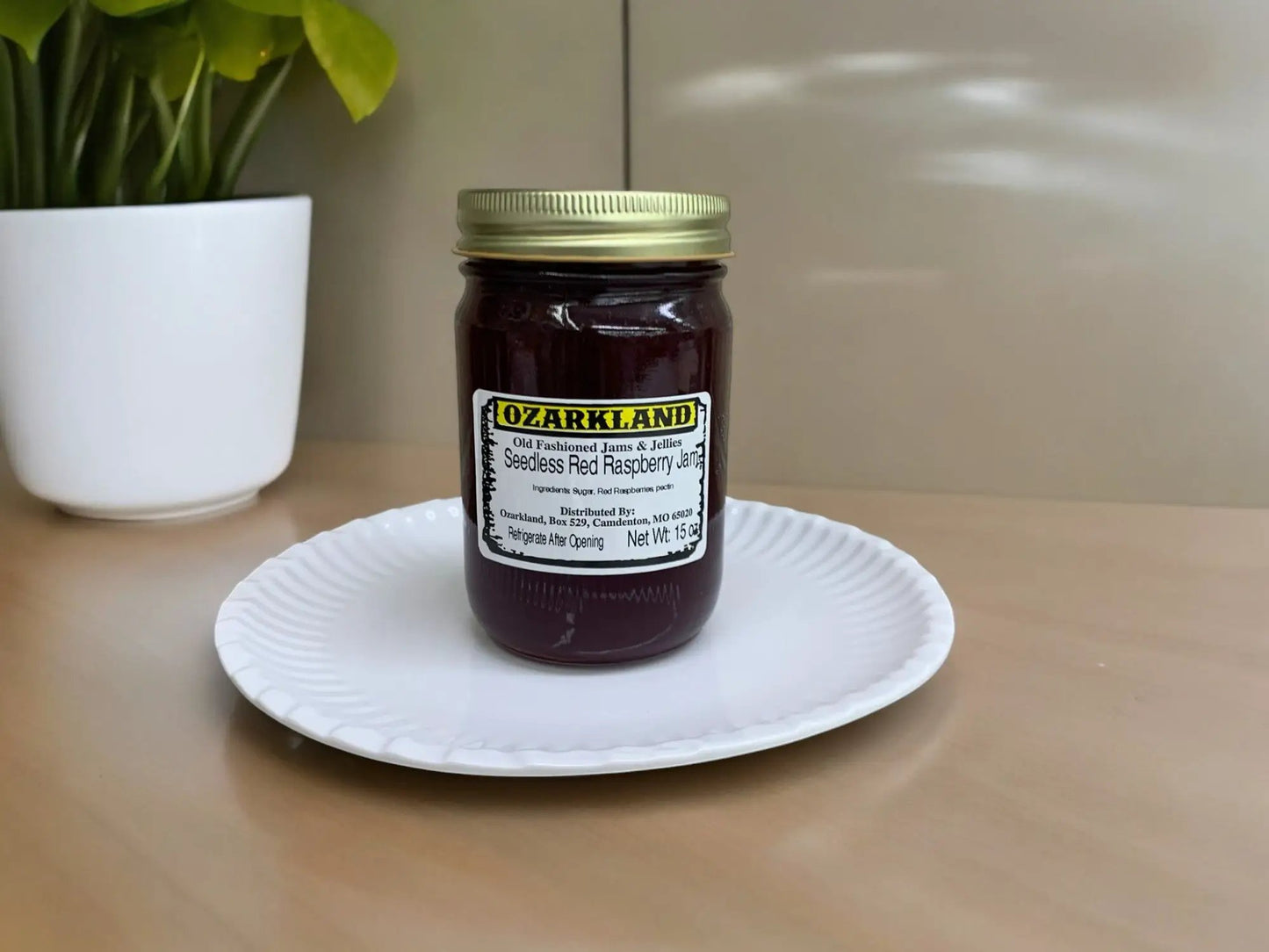 Ozarkland Seedless Red Raspberry Jam - Jams & Jellies Jam
