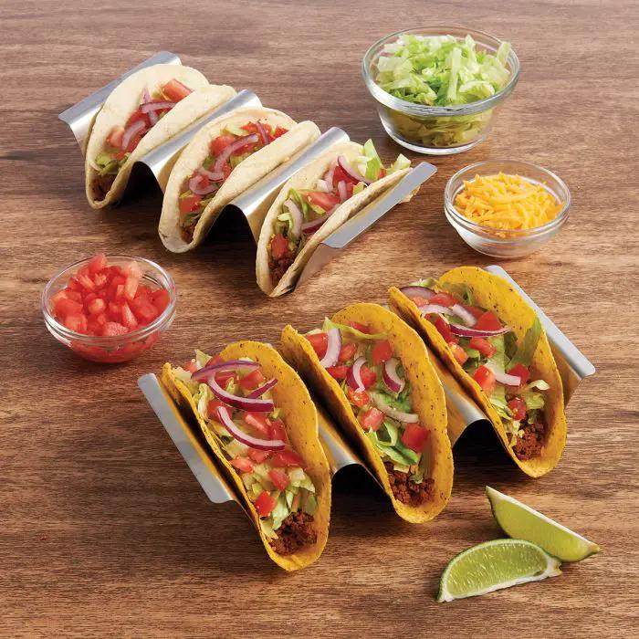 Harold Import Taco Holder Stands, Set of 2 - Kitchen & Dining Kitchen Accessories