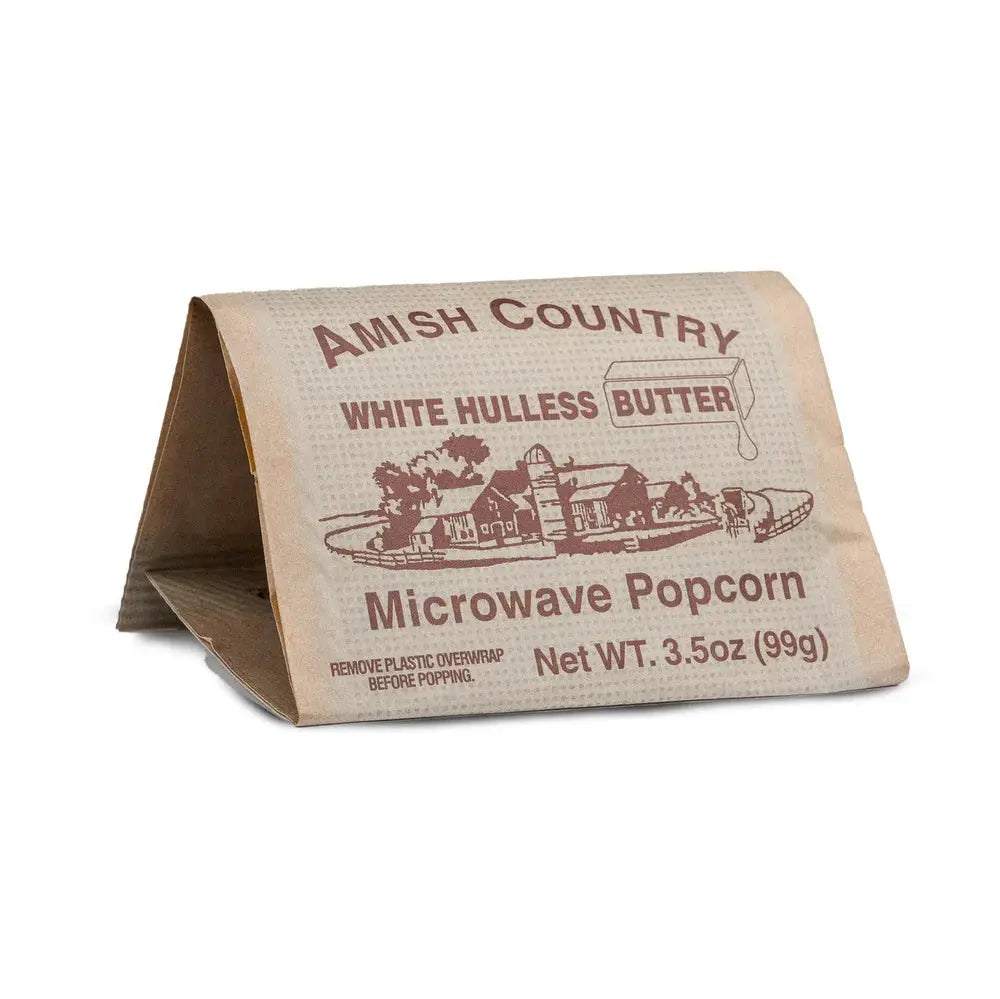 AMISH COUNTRY POPCORN White Buttery Microwave Popcorn - Individual Bag - Popcorn Popcorn
